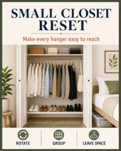 TrendIssue card for How to Organize a Small Closet Without a Custom System