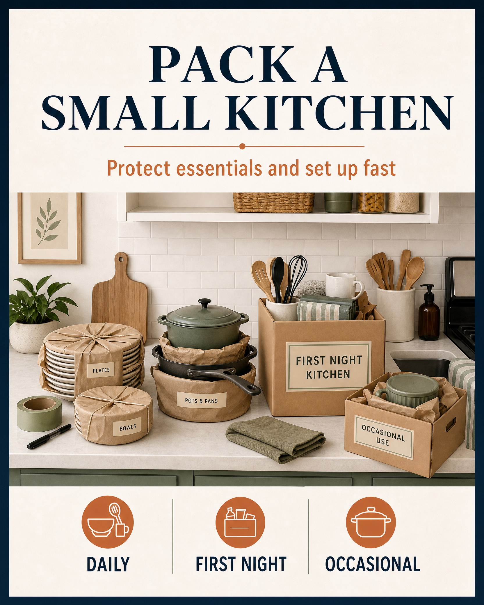 How to Pack a Small Kitchen for Moving Without Losing the Essentials 1 TrendIssue card for How to Pack a Small Kitchen for Moving Without Losing the Essentials