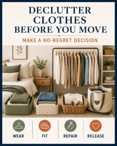 How to Declutter Clothes Before a Move: A No-Regret Method 8 TrendIssue card for How to Declutter Clothes Before a Move: A No-Regret Method
