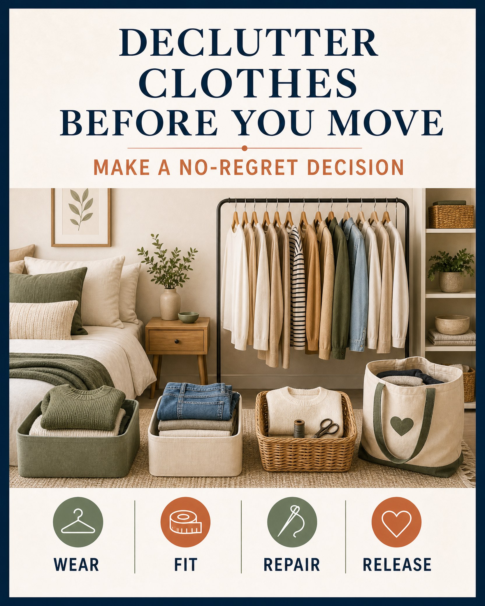 How to Declutter Clothes Before a Move: A No-Regret Method 1 TrendIssue card for How to Declutter Clothes Before a Move: A No-Regret Method