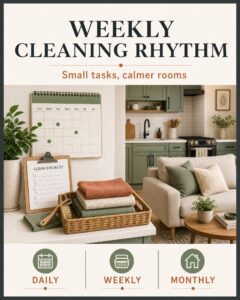 A Weekly Cleaning Schedule for a Small Apartment That You Can Keep 6 TrendIssue card for A Weekly Cleaning Schedule for a Small Apartment That You Can Keep