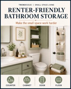 Renter-Friendly Bathroom Storage Ideas for a Small Space 1 TrendIssue card for Renter-Friendly Bathroom Storage Ideas for a Small Space