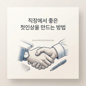 ai thumbnail minimal 직장에서 좋은 첫인상을 만드는 방법 1786405901