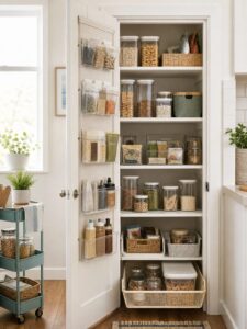 Editorial illustration for Renter-Friendly Pantry Organization: A No-Renovation System