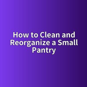 how to clean and reorganize a small pantry 1788326239