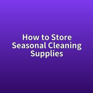 How to Store Seasonal Cleaning Supplies Without Creating a Hazard 1 how to store seasonal cleaning supplies 1789482631
