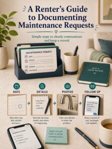 A Renter’s Guide to Documenting Maintenance Requests 1 Editorial illustration for A Renter’s Guide to Documenting Maintenance Requests